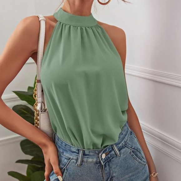 Boho tie back halter top - Picture 14 of 16